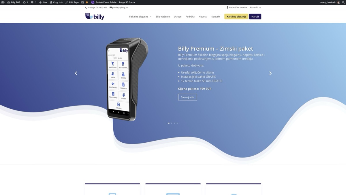 billy.hr website screenshot