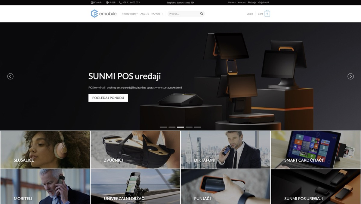 emobile.hr website screenshot